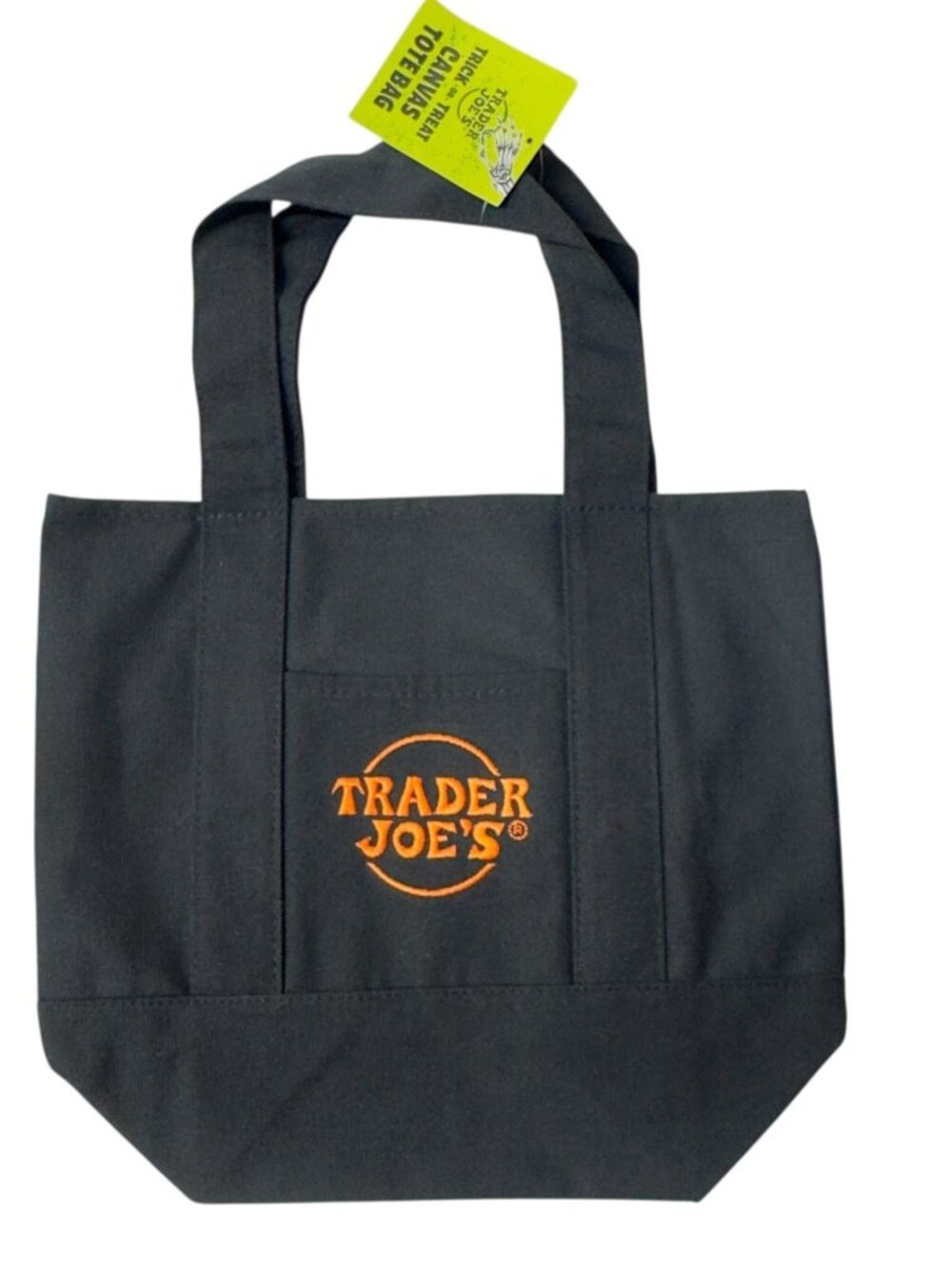 Trader Joe's Reusable Canvas Tote Bag Colorful Mini Shopper Viral - Picture 2 of 5